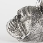 Bruno (Set of 2) 5L x 5W Silver American Bulldog Bookends
