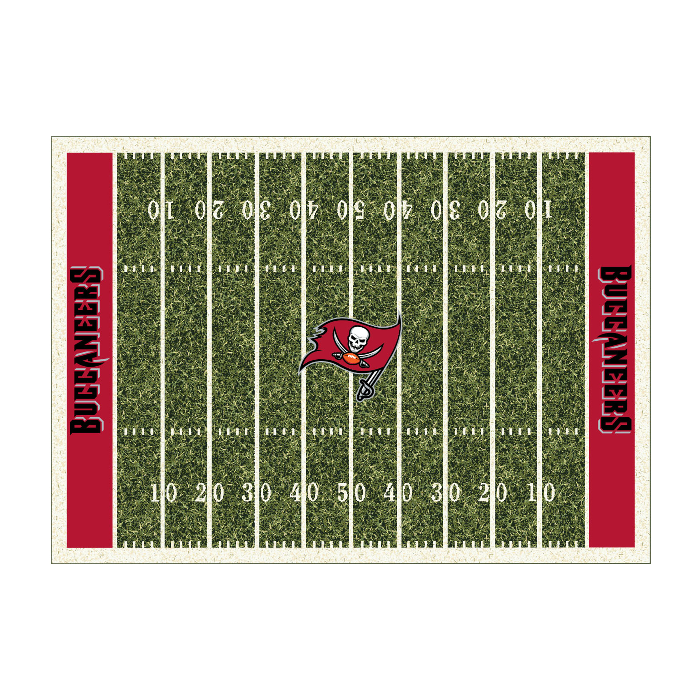 Buccaneers 6x8 Football Field Area Rug NFL Licensed 2 Buccaneers 6x8 Football Field Area Rug NFL Licensed - Image 2