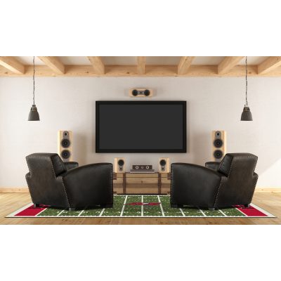 Buccaneers 6x8 Football Field Area Rug NFL Licensed