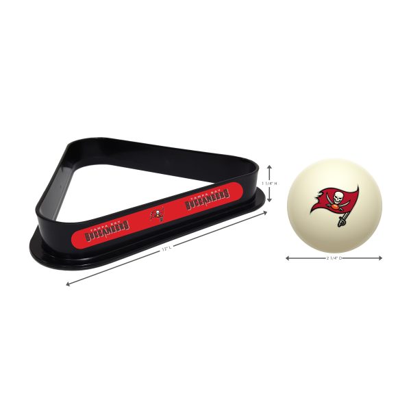 Buccaneers Billiards Triangle and Cue Ball Set 1