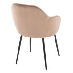 Buena Black Metal Brown Velvet Contemporary Dining Chairs (Set of 2) 14 Buena Black Metal Brown Velvet Contemporary Dining Chairs (Set of 2)