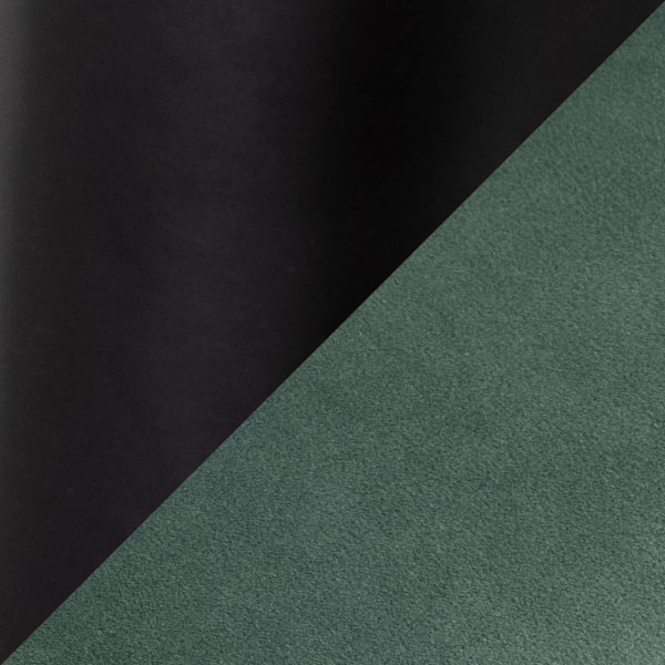 Buena Black Metal Green Velvet Contemporary Dining Chairs Set of 2 8