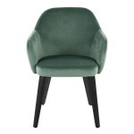 Buena Black Wood Green Velvet Contemporary Dining Chairs (Set of 2) 16 Buena Black Wood Green Velvet Contemporary Dining Chairs (Set of 2)