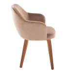 Buena Walnut Wood Brown Velvet Contemporary Dining Chairs (Set of 2) 13 Buena Walnut Wood Brown Velvet Contemporary Dining Chairs (Set of 2)