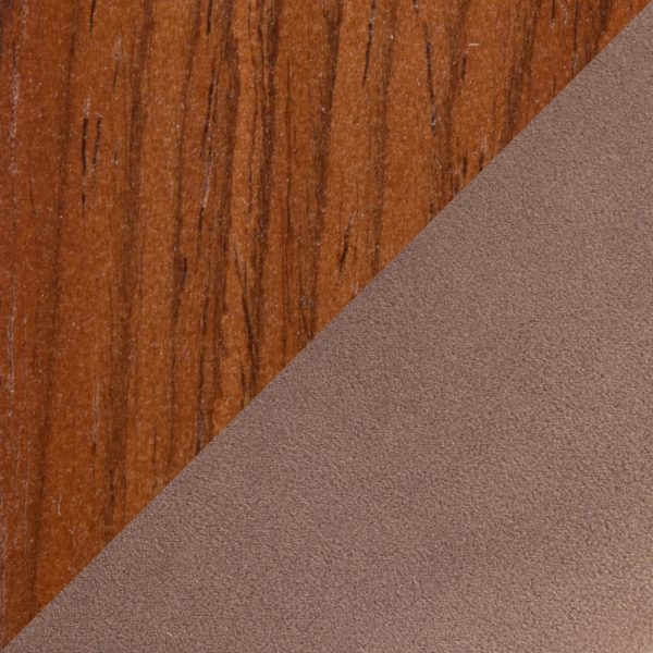 Buena Walnut Wood Brown Velvet Contemporary Dining Chairs Set of 2 8