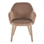 Buena Whitewashed Wood Brown Velvet Contemporary Dining Chairs (Set of 2) 16 Buena Whitewashed Wood Brown Velvet Contemporary Dining Chairs (Set of 2)
