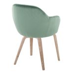 Buena Whitewashed Wood and Green Velvet Contemporary Dining Chairs (Set of 2) 14 Buena Whitewashed Wood and Green Velvet Contemporary Dining Chairs (Set of 2)
