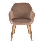 Buena Zebra Wood Brown Velvet Contemporary Dining Chairs (Set of 2) 16 Buena Zebra Wood Brown Velvet Contemporary Dining Chairs (Set of 2)