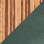 Buena Zebra Wood Green Velvet Contemporary Dining Chairs (Set of 2) 18 Buena Zebra Wood Green Velvet Contemporary Dining Chairs (Set of 2)