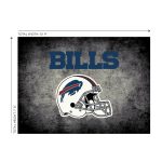 Buffalo Bills 8x11 Distressed Area Rug Officially Licensed NFL