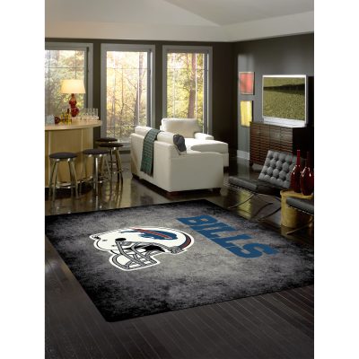Buffalo Bills 8x11 Distressed Area Rug Officially Licensed NFL