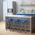 Buffalo Bills Chrome Logo American Crafted Bar Stool