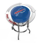 Buffalo Bills Chrome Logo American Crafted Bar Stool
