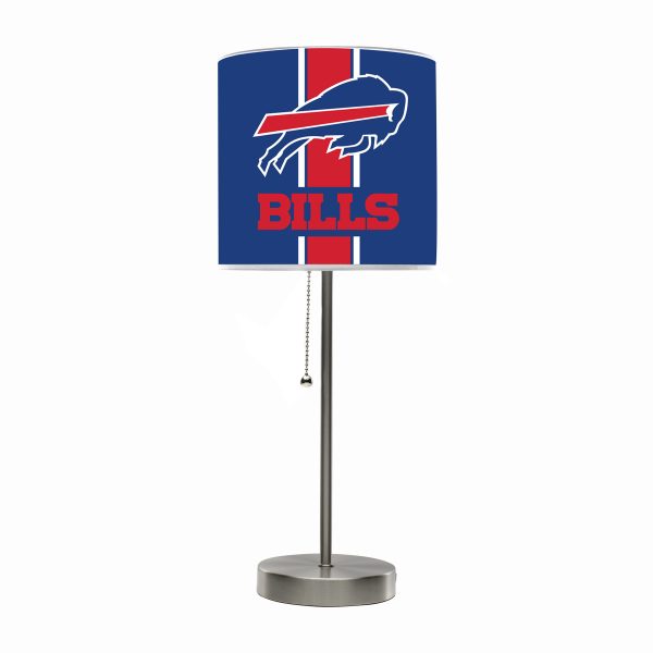 Buffalo Bills Chrome USB Charging Lamp with Changeable Shade 4