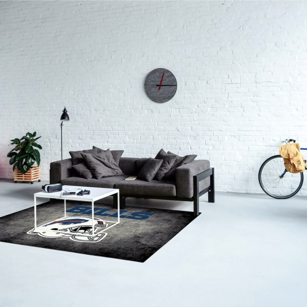 Buffalo Bills Distressed 4x6 Area Rug NFL Licensed