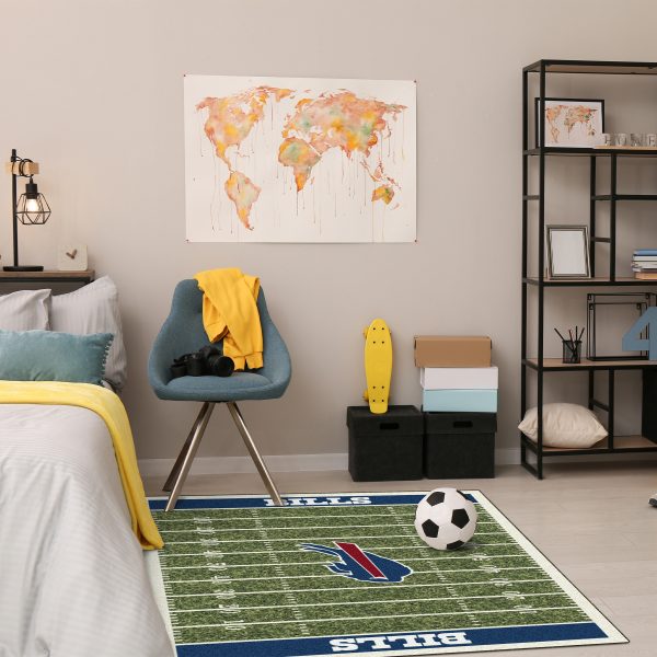 Buffalo Bills Homefield 4x6 Football Field Area Rug 4