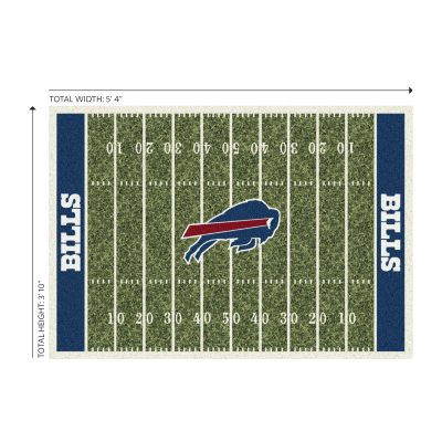 Buffalo Bills Homefield 4x6 Football Field Area Rug