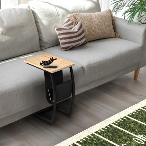 Buffalo Bills Laser Etched C Shape Modern Side Table 4