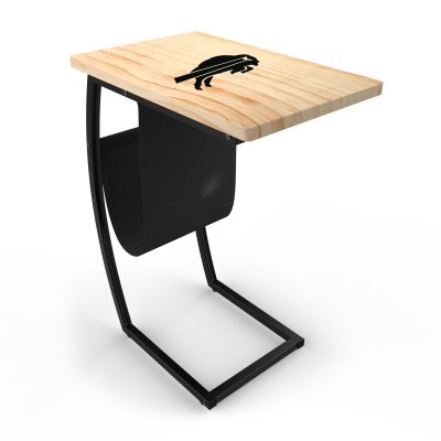 Buffalo Bills Laser Etched C-Shape Modern Side Table