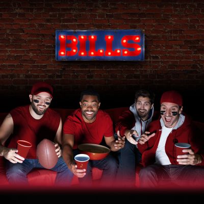 Buffalo Bills Lighted Recycled Metal Street Sign NFL Officially Licensed