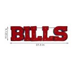 Buffalo Bills Lighted Recycled Metal Wordmark Logo Sign
