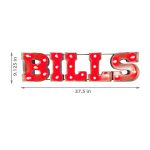 Buffalo Bills Lighted Recycled Metal Wordmark Logo Sign