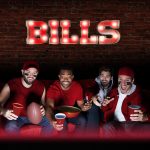 Buffalo Bills Lighted Recycled Metal Wordmark Logo Sign