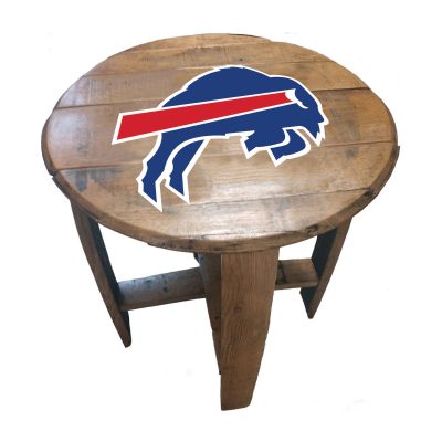 Buffalo Bills Officially Licensed Oak Whiskey Barrel Side Table