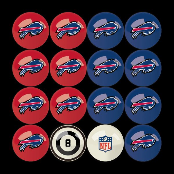Buffalo Bills Regulation Billiard Ball Set with Numbers 1