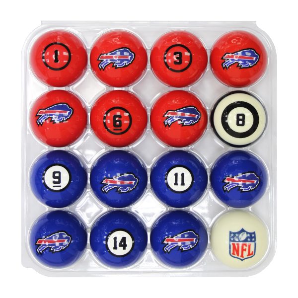 Buffalo Bills Regulation Billiard Ball Set with Numbers 2