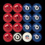 Buffalo Bills Regulation Billiard Ball Set with Numbers