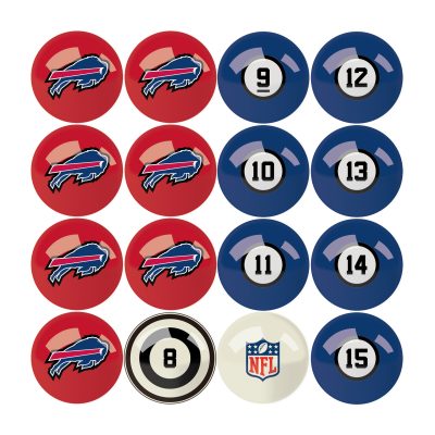 Buffalo Bills Regulation Billiard Ball Set with Numbers