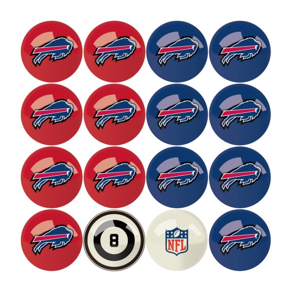 Buffalo Bills Regulation Billiard Ball Set with Numbers 6