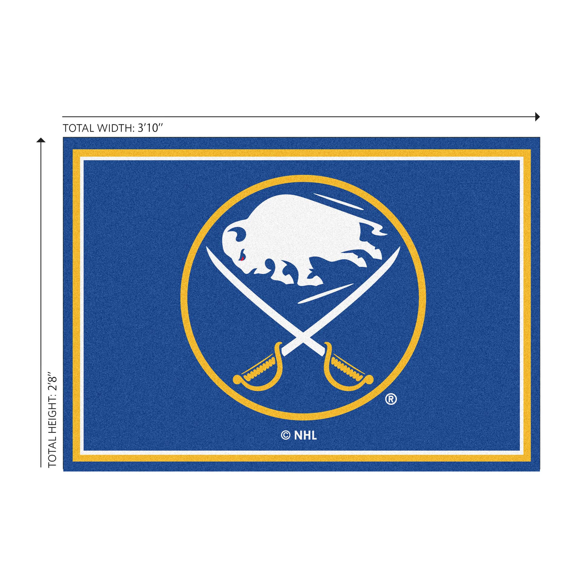 Buffalo Sabres 3x4 Area Rug 2 Buffalo Sabres 3x4 Area Rug - Image 2