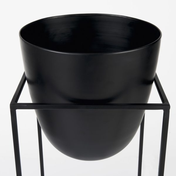 Bumble Set of 2 12L x 12W x 32H Black Plant Stands 6