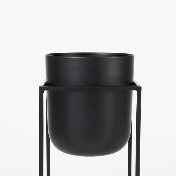 Bumble Set of 2 12L x 12W x 32H Black Plant Stands 7