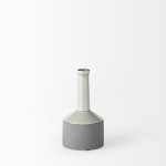 Burton 10.2H Small Two Tone Gray Ceramic Jug Vase