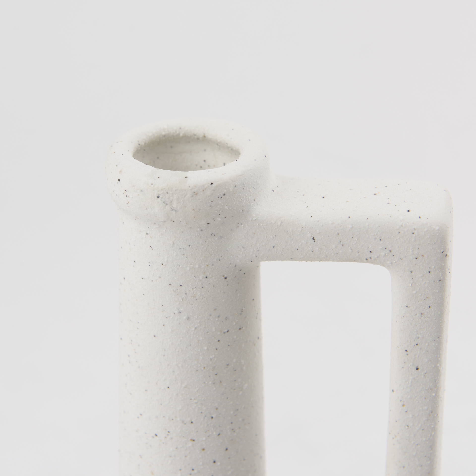 Burton 10.8H Small White Ceramic Jug Vase 8 Burton 10.8H Small White Ceramic Jug Vase - Image 8