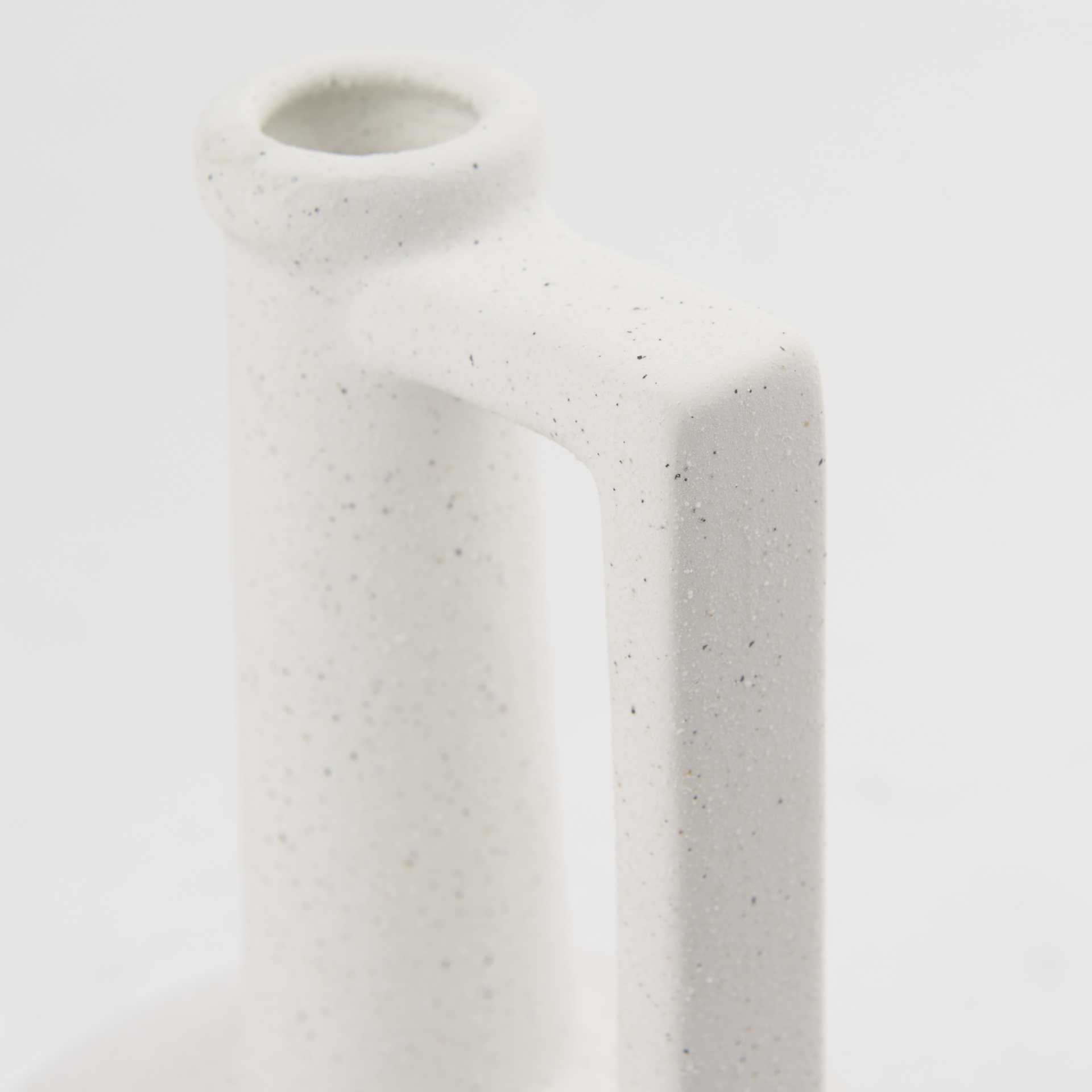 Burton 10.8H Small White Ceramic Jug Vase 9 Burton 10.8H Small White Ceramic Jug Vase - Image 9
