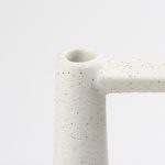 Burton 11.6H Medium White and Black Ceramic Jug Vase