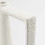 Burton 11.6H Medium White and Black Ceramic Jug Vase