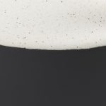 Burton 11.6H Medium White and Black Ceramic Jug Vase
