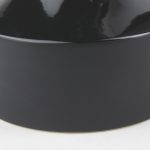 Burton 13.1H Large Glossy and Matte Black Ceramic Jug Vase