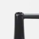 Burton 13.1H Large Glossy and Matte Black Ceramic Jug Vase
