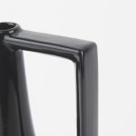 Burton 13.1H Large Glossy and Matte Black Ceramic Jug Vase