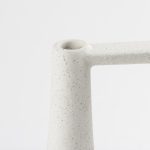 Burton 13.1H Large White and Black Ceramic Jug Vase
