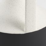 Burton 13.1H Large White and Black Ceramic Jug Vase