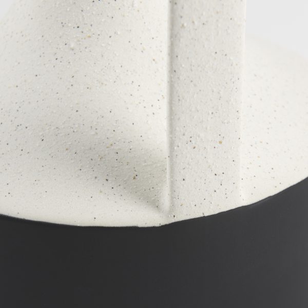 Burton 13.1H Large White and Black Ceramic Jug Vase 8