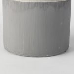 Burton 14.2H Medium Two Tone Gray Ceramic Jug Vase
