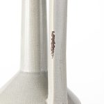 Burton 16.7H Large Two Tone Gray Ceramic Jug Vase